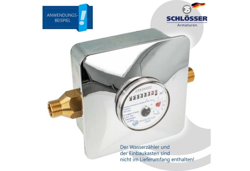 Schlösser Wasserzähler JS Wasserzähler-Unterputz-Einbaukasten für 80 mm Zähler - Typ UPK 9020 von Schlösser