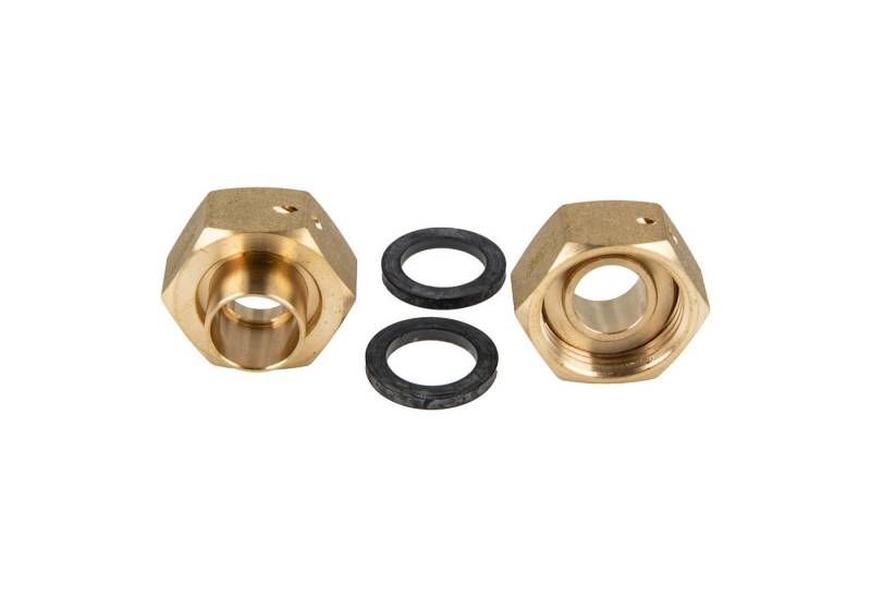 Schlösser Wasserzähler JS Wasserzähler-Verschraubungs-Set mit Lötanschluss - Messing blank von Schlösser