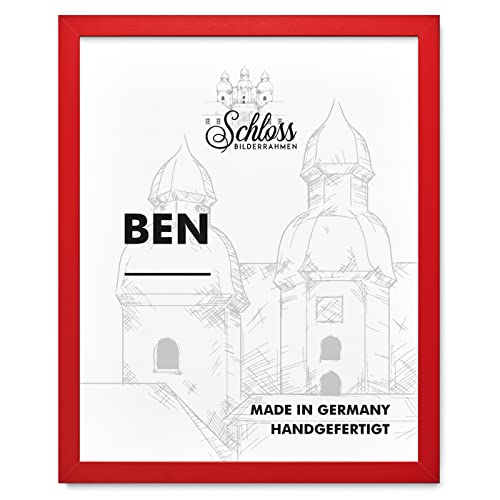 Schloss BILDERRAHMEN Ben 20x30 cm, Dekor Rot von Schloss BILDERRAHMEN