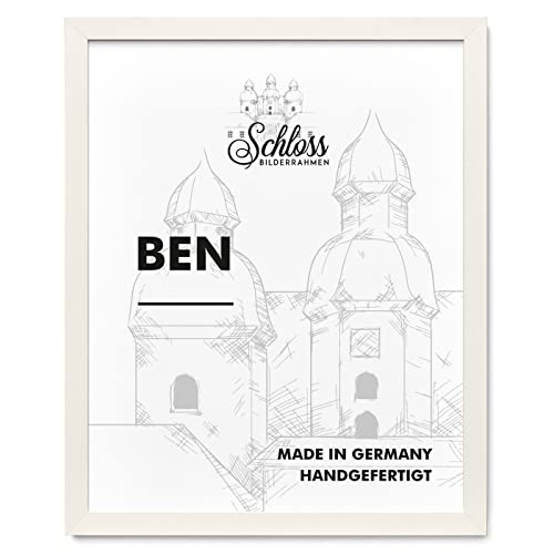 Schloss BILDERRAHMEN Ben 30x45 cm, Dekor Weiß von Schloss BILDERRAHMEN