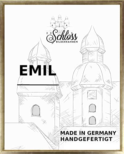 Schloss BILDERRAHMEN Emil 40x50 cm, Schattenfugenrahmen Dekor Gold von Schloss BILDERRAHMEN