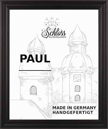 Schloss BILDERRAHMEN Paul 24x34 cm, Dekor Schwarz gemasert von Schloss BILDERRAHMEN