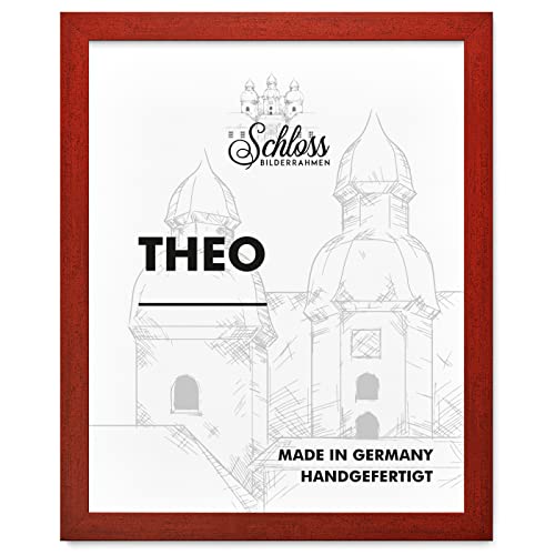 Schloss BILDERRAHMEN Theo 25x30 cm, Dekor Bordeaux von Schloss BILDERRAHMEN