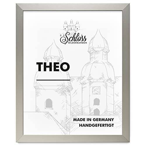 Schloss BILDERRAHMEN Theo 29,7x42 cm DIN A3, Dekor Alu Gebürstet von Schloss BILDERRAHMEN