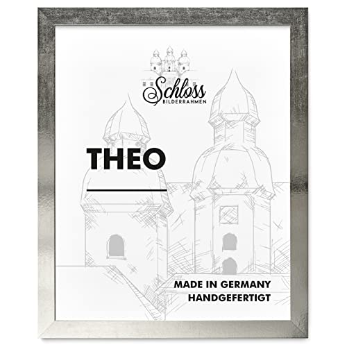 Schloss BILDERRAHMEN Theo 29,7x42 cm DIN A3, Dekor Silber Vintage von Schloss BILDERRAHMEN