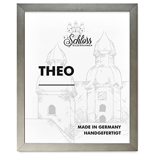 Schloss BILDERRAHMEN Theo 61x91,5 cm, Dekor Alu Geschliffen von Schloss BILDERRAHMEN