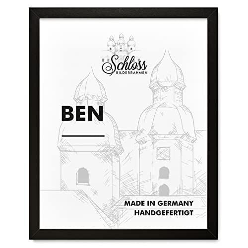 Schloss BILDERRAHMEN Ben 50x50 cm, Dekor Schwarz von Schloss BILDERRAHMEN