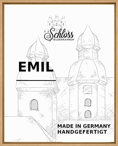 Schloss BILDERRAHMEN Emil 18x24 cm, Schattenfugenrahmen Dekor Buche von Schloss BILDERRAHMEN