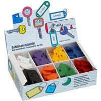 WEDO® Schlüsselkappen, eckig, farblich sortiert, 200 Stk/VE von WEDO®