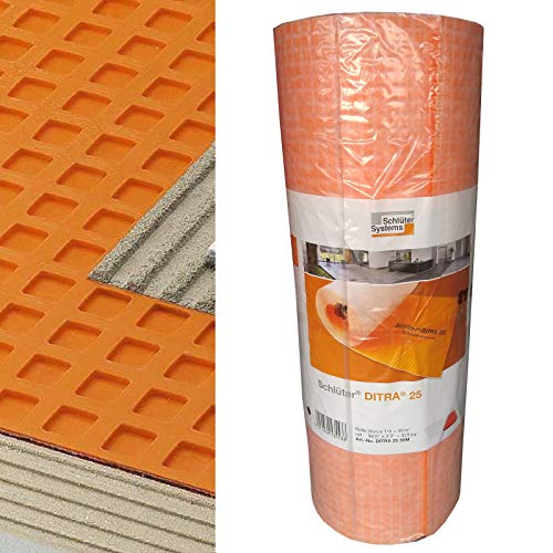 Schlüter®-DITRA 25 Entkopplungsmatte 1 qm - Für Verbindung mit Fliesenbelägen als Abdichtung von Schlüter-Systems KG