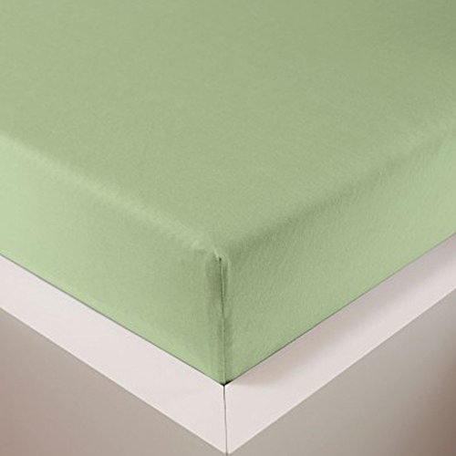 Schlummerglück Spannbetttuch mit hochwertigem Tencel, Falten- und bügelfrei, ideal für höhere Matratzen/Boxspringbetten, versch. Größen und Farben wählbar (lind, 90-120 x 200-220 cm) von Schlummerglück