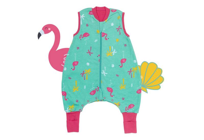 Schlummersack Kinderschlafsack Bio Schlafsack mit Füßen und umklappbaren Bündchen, 1.0 Tog OEKO-TEX von Schlummersack