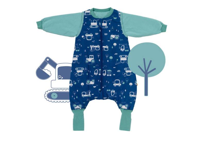 Schlummersack Kinderschlafsack Schlafsack mit Füßen und umklappbaren Bündchen, 2.5 Tog OEKO-TEX von Schlummersack