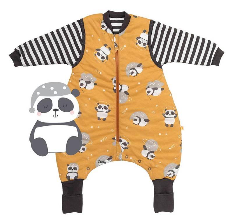 Schlummersack Kinderschlafsack Schlafsack mit Füßen und umklappbaren Bündchen, 1.0 Tog OEKO-TEX von Schlummersack