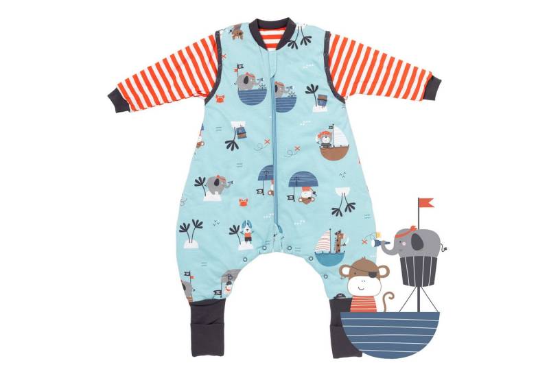 Schlummersack Kinderschlafsack Schlafsack mit Füßen und umklappbaren Bündchen, 2.5 Tog OEKO-TEX von Schlummersack