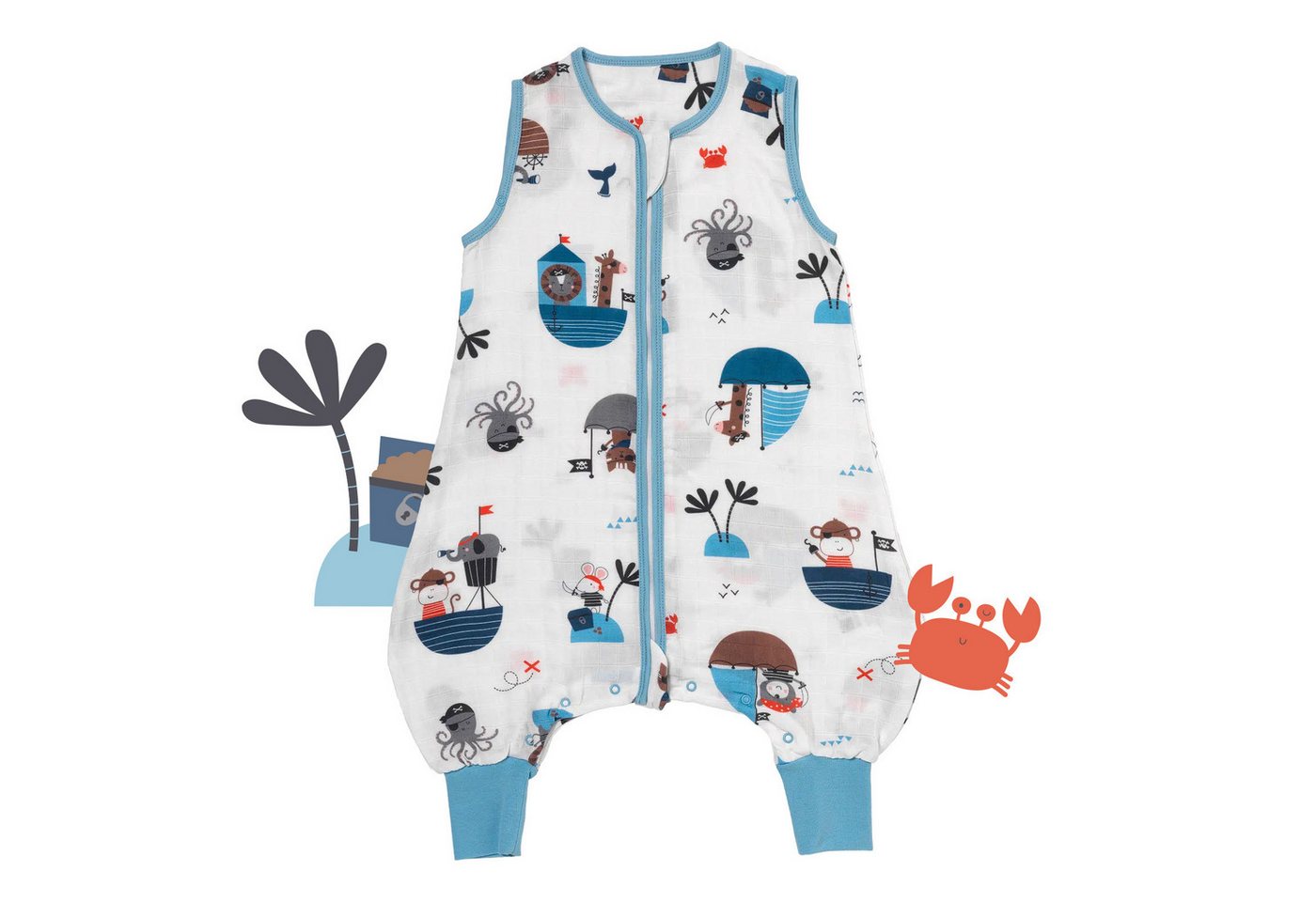 Schlummersack Kinderschlafsack Musselin Schlafsack mit Füßen, 0.5 Tog OEKO-TEX zertifiziert Schlummersack Kinderschlafsack Musselin Schlafsack mit Füßen, 0.5 Tog OEKO-TEX zertifiziert von Schlummersack