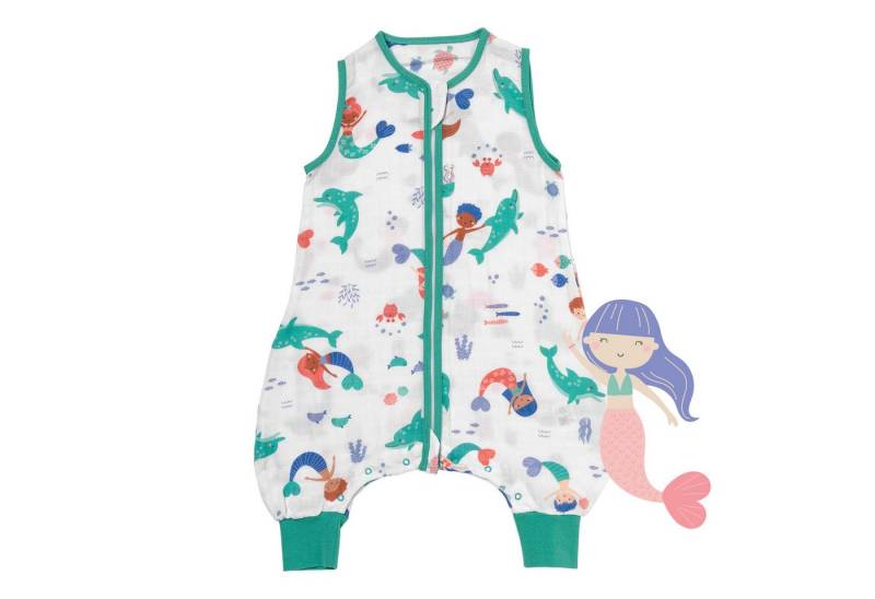 Schlummersack Kinderschlafsack Musselin Schlafsack mit Füßen, 0.5 Tog OEKO-TEX zertifiziert von Schlummersack