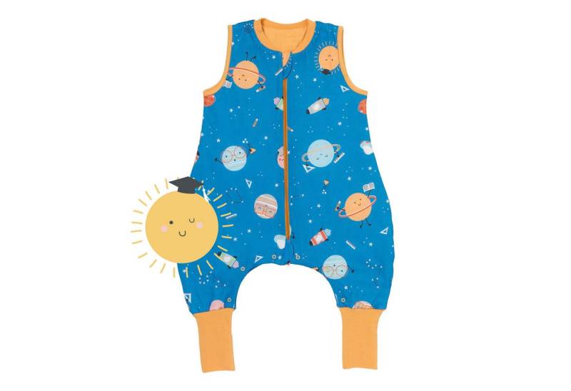 Schlummersack Kinderschlafsack Schlafsack mit Füßen und umklappbaren Bündchen, 1.0 Tog OEKO-TEX von Schlummersack