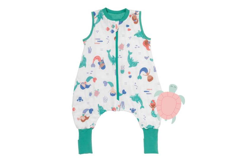 Schlummersack Kinderschlafsack Schlafsack mit Füßen und umklappbaren Bündchen, 1.0 Tog OEKO-TEX von Schlummersack