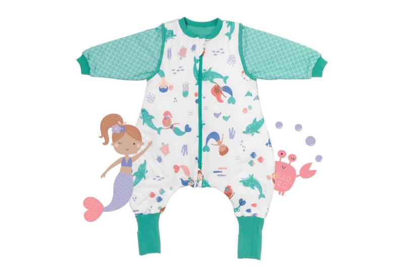 Schlummersack Kinderschlafsack Schlafsack mit Füßen und umklappbaren Bündchen, 2.5 Tog OEKO-TEX von Schlummersack