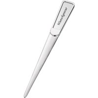 Formschöner Brieföffner New York Mit Gravur Aus Metall, Inkl. Rechteckig Silber Glänzend von SchmalzShop