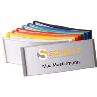 Namensschild Rainbow Aus Kunststoff Magnet-Namensschilder Im Set Zum Sofortigen Einsatz Für Die Kleidung von SchmalzShop