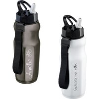Trinkflasche Mit Gravur Edelstahl Reflects-Riyan Graviert Anthrazit Sportflasche von SchmalzShop