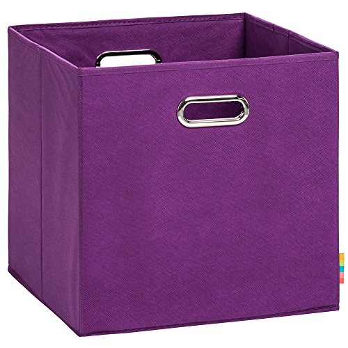 (H&S) Aufbewahrungsbox LEA - Faltbox - Korb - 33x33x33 cm - (Brombeere) von Schmetsdorf