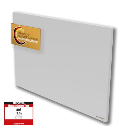 SCHMIDBAUER® Infrarotheizung Concept 700 Watt - inkl. Montagezubehör - Easy Click Wand/Deckenhalterung - Überhitzungsschutz - Rahmenlos geschweißt - pulverbeschichtet von Schmidbauer