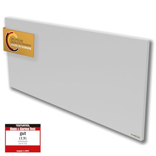 SCHMIDBAUER® Infrarotheizung Concept 1100 Watt - inkl. Montagezubehör - Easy Click Wand/Deckenhalterung - Überhitzungsschutz - Rahmenlos geschweißt - pulverbeschichtet von Schmidbauer