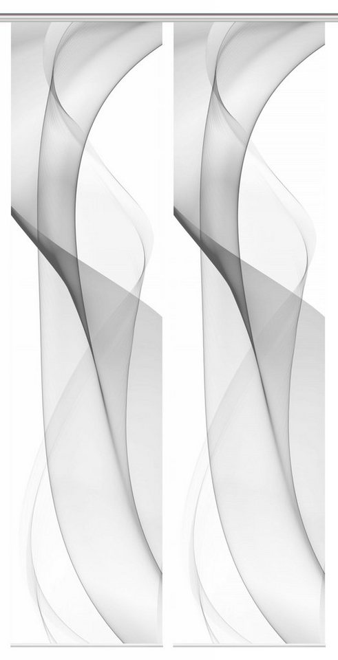 Schiebegardine 800204 Schiebegardine MIGLIA halbtransparent in Bambus-Optik 260x60 cm, Schmidt Gard, (2 St), Polyester von Schmidt Gard