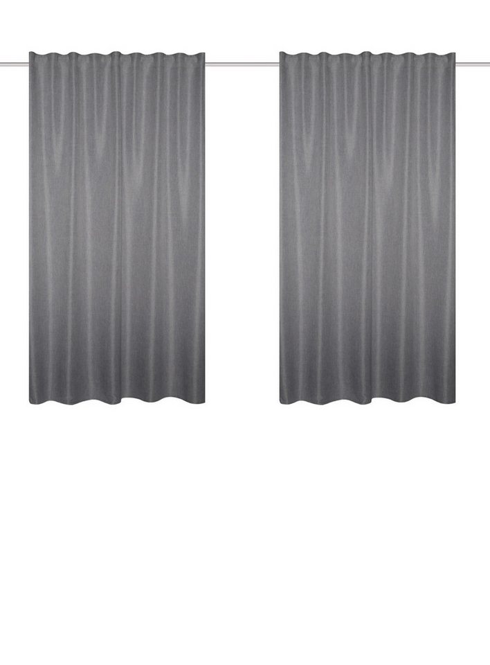 Schmidt Gard Vorhang 055980 2er-Set - Kombibandschal OXFORD - Uni, Dekostoff Leinenstruktur, 100% Polyester Schmidt Gard Vorhang 055980 2er-Set - Kombibandschal OXFORD - Uni, Dekostoff Leinenstruktur, 100% Polyester von Schmidt Gard