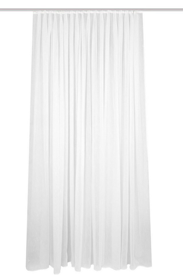 Schmidt Gard Vorhang 41694 Store/Gardine "FLAMIO", transparenter Fertigstore, Farbe: Weiß, 100% Polyester von Schmidt Gard