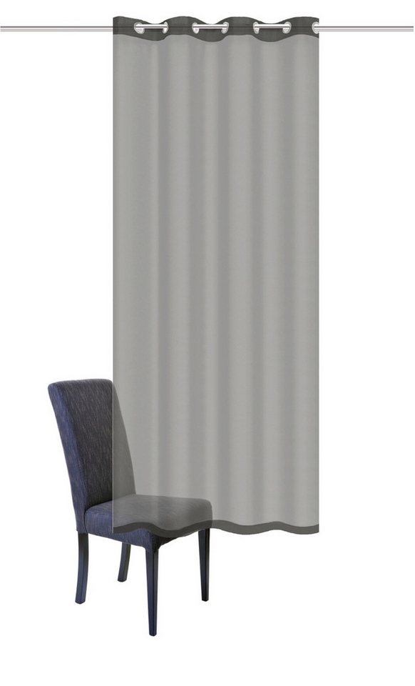 Home Basics Vorhang 53300 Ösenschal DOLLY, transparent mit 8 Metallösen einzeln od. im Set (2 St), Polyester von Home Basics