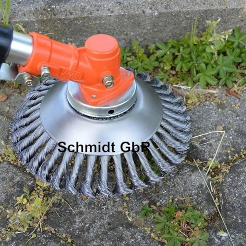 LADAMI ! Profi ! Unkrautbürste Wildkrautbürste MOTORSENSE 25,4 x 200 mm Hohe Standfestigkeit - sehr robust - leichte Montage 1 Stück von LADAMI