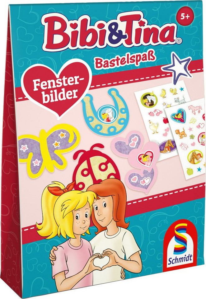 Schmidt Spiele Malblock Creation Bastelspaß Bibi & Tina Set 3 Fensterbilder 46143 von Schmidt Spiele