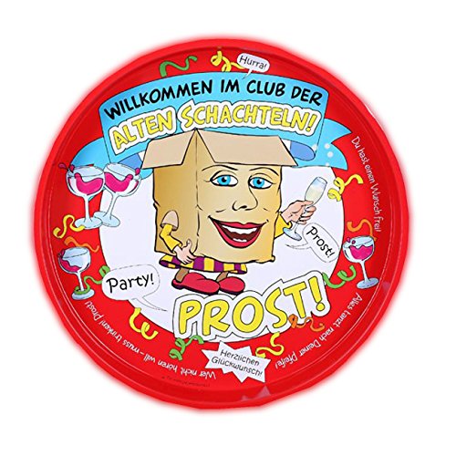 Udo Schmidt Tablett aus Metall - Club der alten Schachteln - 30 cm von Schmidt Spiele