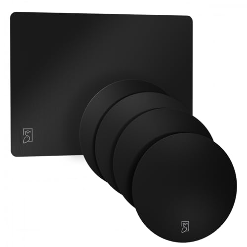 SCHMIDT & KRAMER Induktionsschutzmatte Set | Hitzebeständige Silikon-Glasfaser Herdabdeckung für Induktionsherd | Silikon Kochfeld Abdeckung | Induktionsmatte | 5-teiliges Set von Schmidt & Kramer