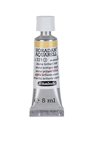 Schmincke – HORADAM® AQUARELL - feinste Künstler-Aquarellfarben, Jaune brillant tief - 5 ml von Schmincke