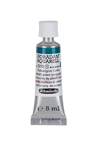 Schmincke – HORADAM® AQUARELL - feinste Künstler-Aquarellfarben, Kobaltgrün Türkis - 5 ml von Schmincke