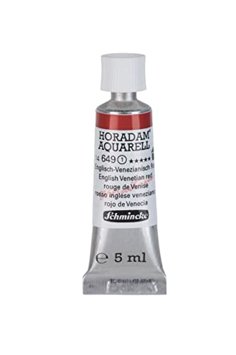 Schmincke – HORADAM® AQUARELL - feinste Künstler-Aquarellfarben, Englisch-Venezianisch Rot - 5 ml von Schmincke