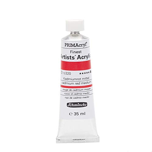 Schmincke – PRIMAcryl® - feinste Künstler-Acrylfarben, Kadmiumrot mittel - 35 ml von Schmincke