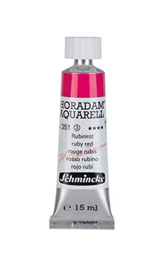 Schmincke – HORADAM® AQUARELL - feinste Künstler-Aquarellfarben, Rubinrot - 15 ml von Schmincke