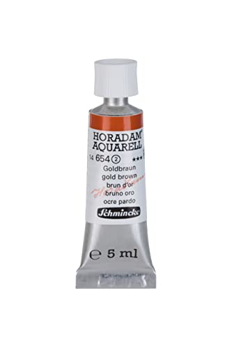 Schmincke – HORADAM® AQUARELL - feinste Künstler-Aquarellfarben, Goldbraun - 5 ml von Schmincke