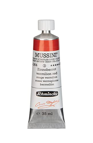 Schmincke MUSSINI® - feinste Künstler-Harz-Ölfarben, Zinnoberrot - 35 ml von Schmincke