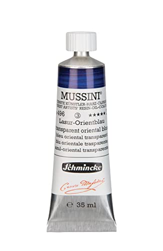 Schmincke MUSSINI® - feinste Künstler-Harz-Ölfarben, Lasur-Orientblau - 35 ml von Schmincke