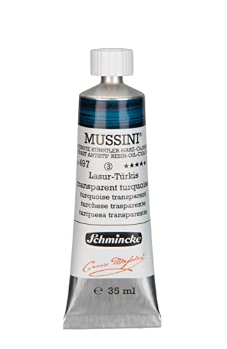 Schmincke MUSSINI® - feinste Künstler-Harz-Ölfarben, Lasur-Türkis - 35 ml von Schmincke