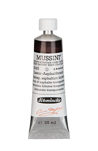 Schmincke MUSSINI® - feinste Künstler-Harz-Ölfarben, Lasur-Asphaltbraun - 35 ml von Schmincke