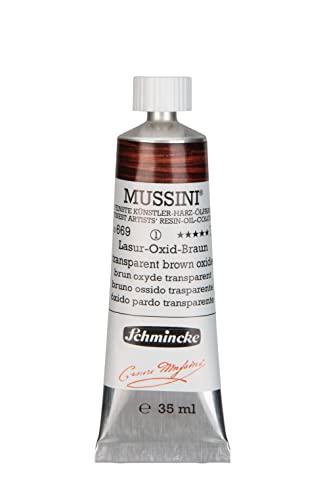 Schmincke MUSSINI® - feinste Künstler-Harz-Ölfarben, Lasur-Oxid-Braun - 35 ml von Schmincke