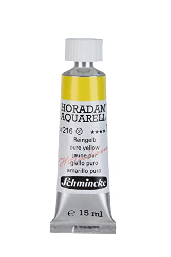 Schmincke – HORADAM® AQUARELL - feinste Künstler-Aquarellfarben, Reingelb - 15 ml von Schmincke